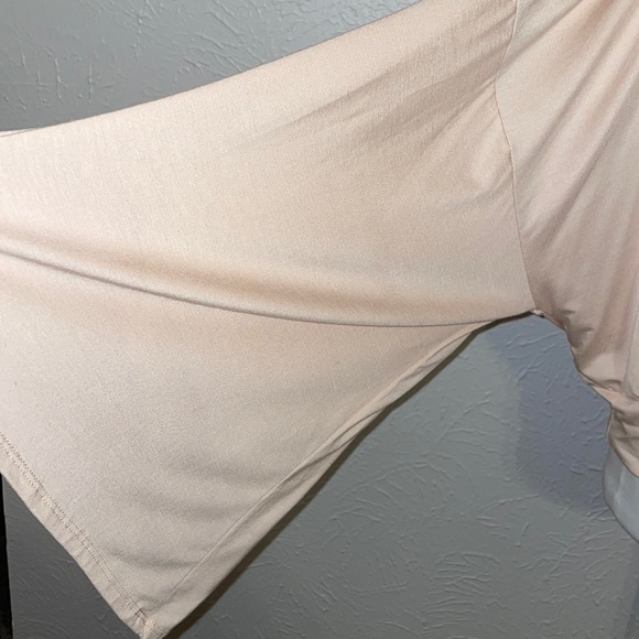 Agnes & Dora XXXL Stone Kimono Tie Top 3/4 Dolman Sleeves NWT - Picture 4 of 9